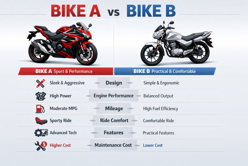 Bike A vs Bike B – Full Comparison